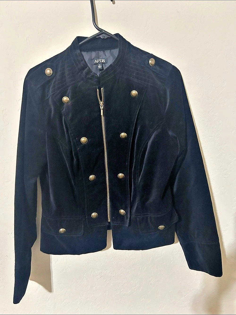 APT.9 Moto Jacket Black Size 12 Like New